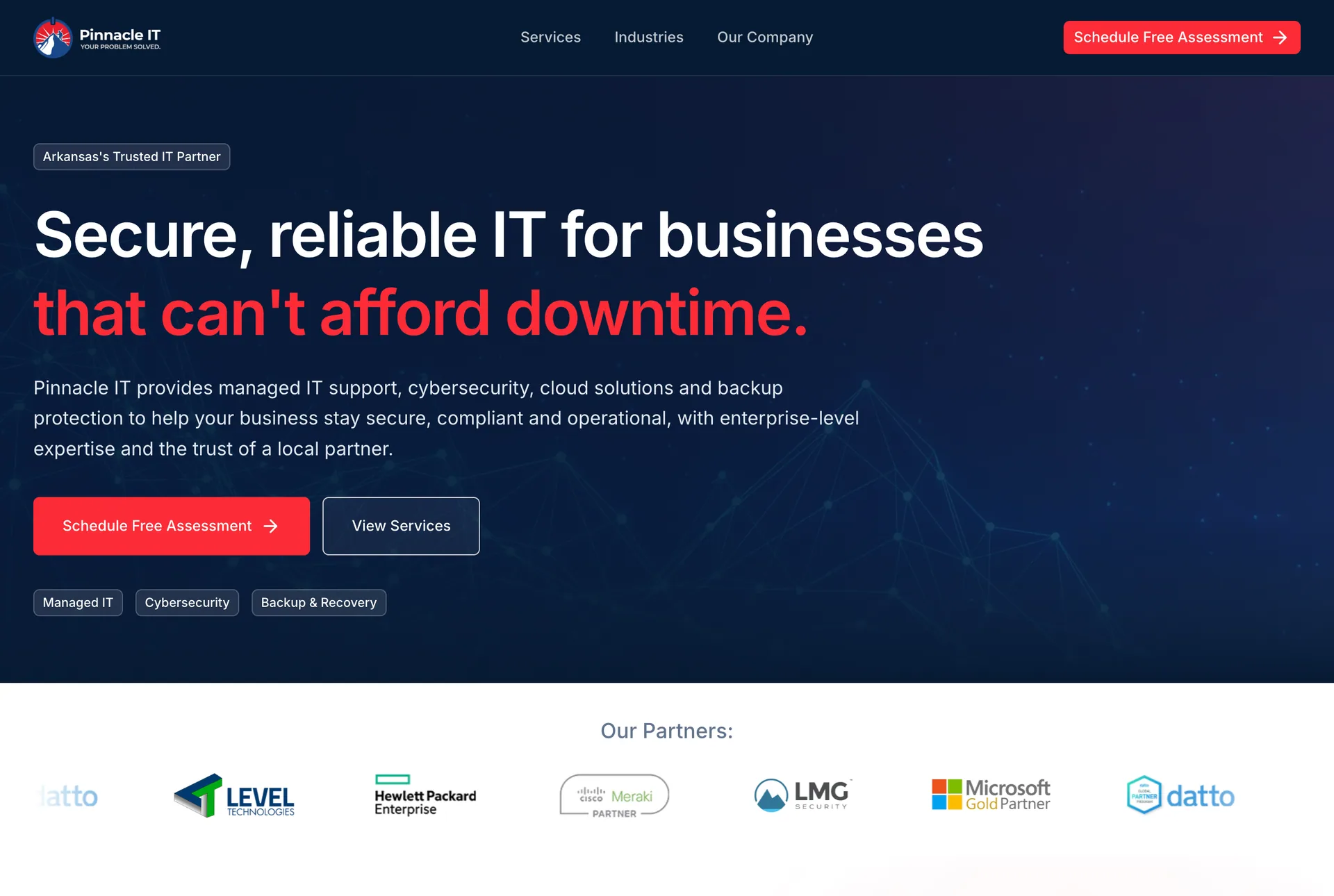 Pinnacle IT concept screenshot